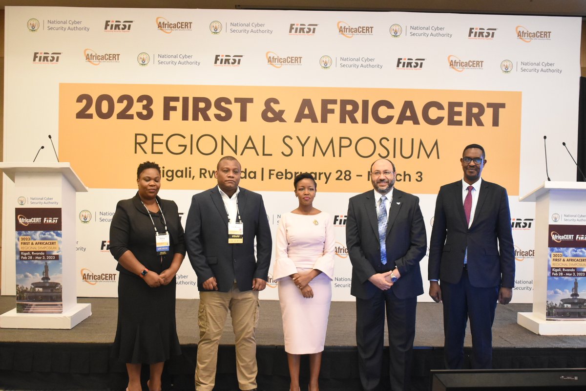 Cybersec_Rwanda's tweet photo. Today Hon. Minister @MusoniPaula officially opened the Rwanda-hosted @Firstdotorg @AfricaCERT cybersecurity symposium for Africa &amp; Arab regions.

The symposium convenes experts from 48 countries across the globe to share experience and best practices in cybersecurity. #FIRSTAA23 https://t.co/Dm5jWvrKvD