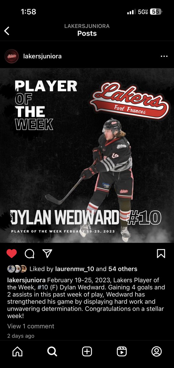 ⁦<a href="/DylanWedward/">Dylan Wedward</a>⁩ -“Player of the Week” ⁦<a href="/FF_Lakers/">Fort Frances Lakers</a>⁩ ! Way to go #10! ⁦<a href="/Bowman_Hockey/">Bowman Hockey</a>⁩ ⁦<a href="/hockeyhub/">Minnesota Hockey Hub</a>⁩ <a href="/UMDMensHockey/">UMD Men's Hockey</a>⁩ ⁦<a href="/GopherHockey/">Minnesota Men’s Hockey</a>⁩ ⁦⁦<a href="/MSOEHockey/">MSOE Hockey</a>⁩ ⁦<a href="/MinnStMHockey/">Minnesota State Hockey</a>⁩ ⁦<a href="/NAHLHockey/">NAHL</a>⁩ <a href="/SCSUHuskies_MH/">St. Cloud State Men's Hockey</a>⁩ ⁦⁦⁦⁦⁦⁦