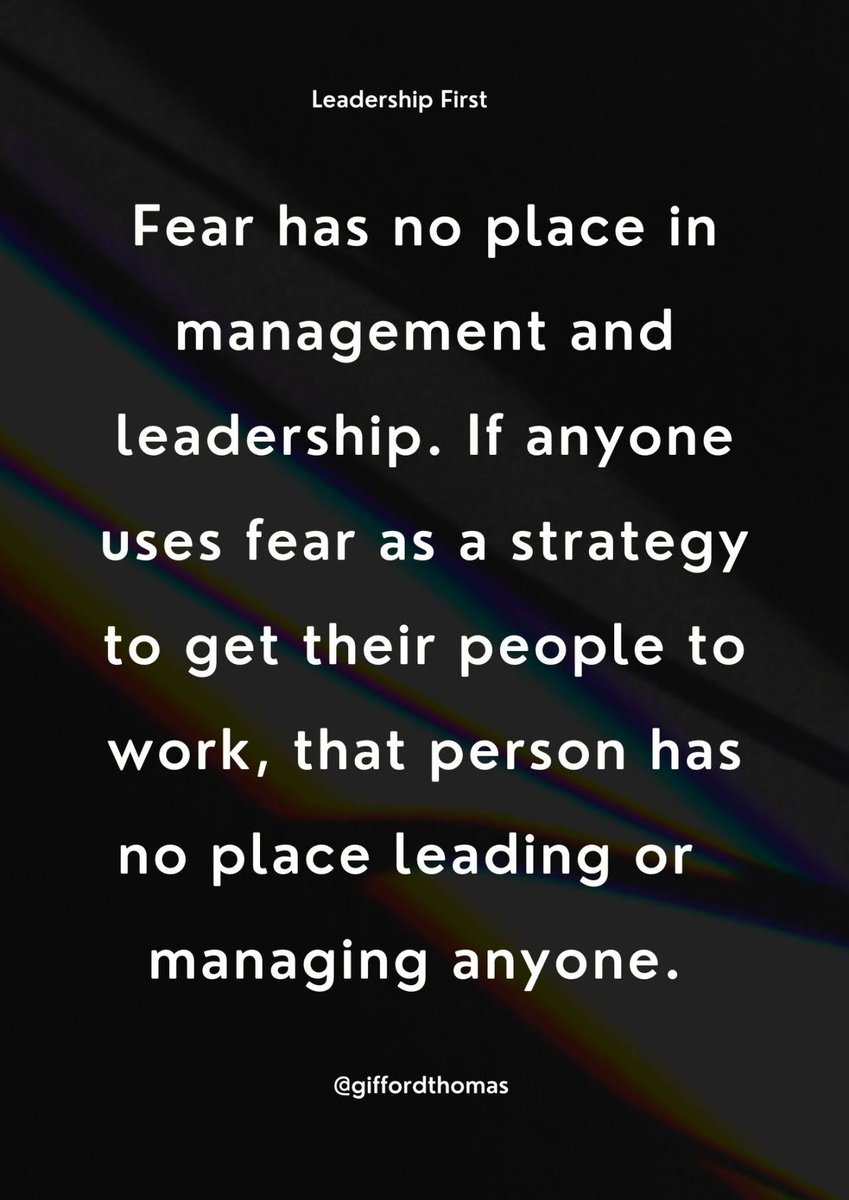maxxbgold's tweet photo. People who lead through fear are usually insecure & have narcissistic tendencies. The sad part is the blindness that occurs because they truly believe they are great leaders. They could learn a lot from Tony Dungy. #byexample #buildup #sierralife #maxrestored https://t.co/VnOAK40aEh