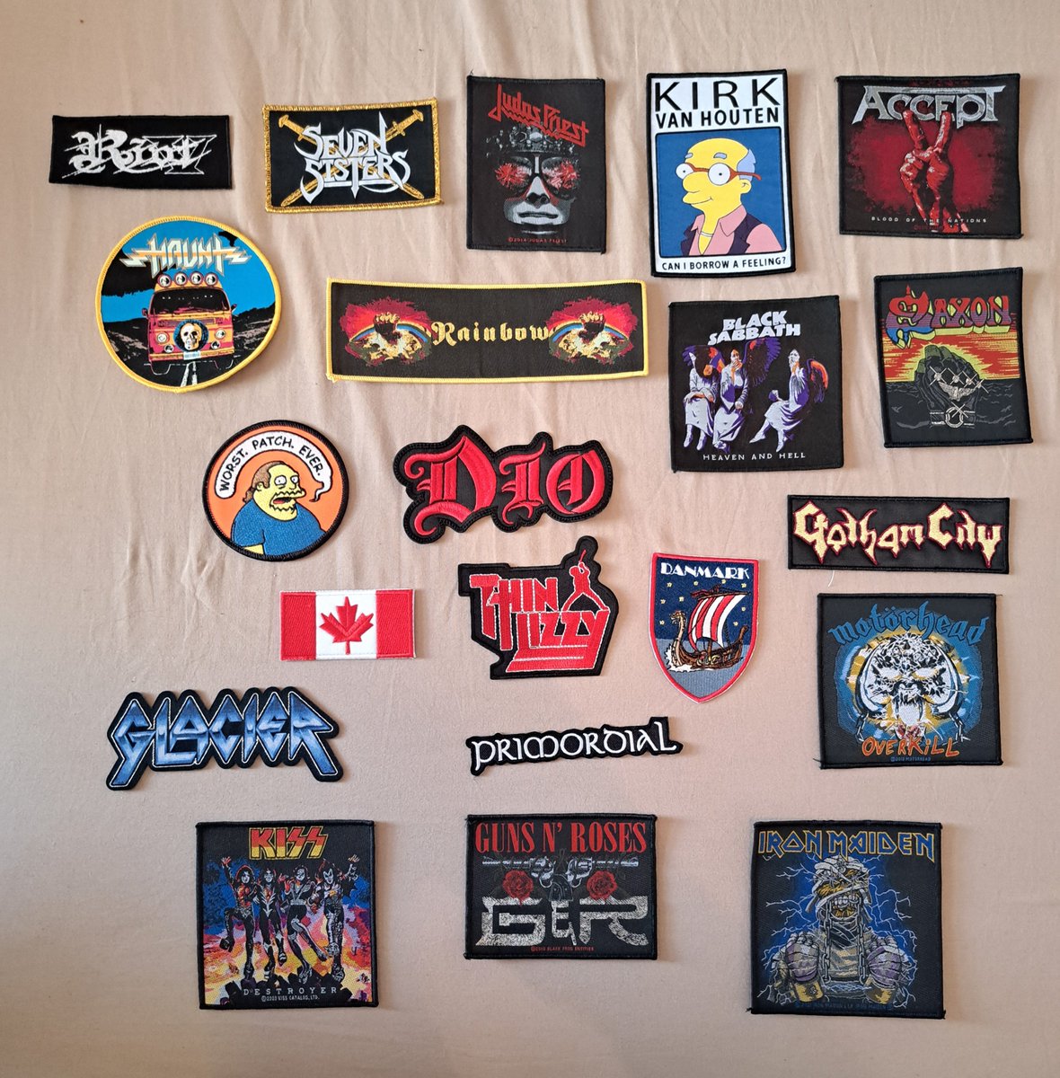feckinmetalcast's tweet photo. Patches - you've gotta love them! Do you collect them, add them to jackets, leave them sitting in a drawer? For me, the answer is all three
Post your patch jackets/battle vests/battle jackets/cut-offs!
#patchjacket #battlevest #battlejacket #cutoff #HeavyMetal #NWOBHM #NWOTHM https://t.co/boBbWp3aL8
