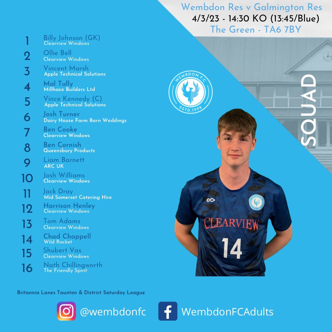 Wembdon FC tweet media