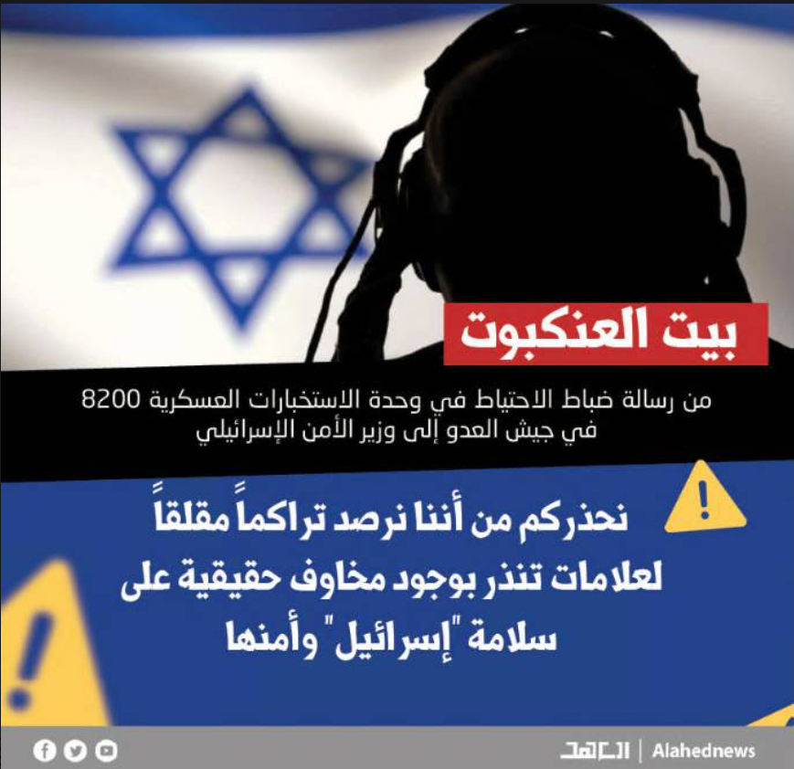 PerceptoIntl's tweet photo. #Israel has not been spared by the perception's war lately...
A #Hezbollah media outlet has been intensively sharing quotes generating chaos and instability, supporting the narrative of the "spiderweb"
This confirms last year's tribune by @liorchorev: 
https://t.co/WhgKjPdAfy https://t.co/c60N4QykqY