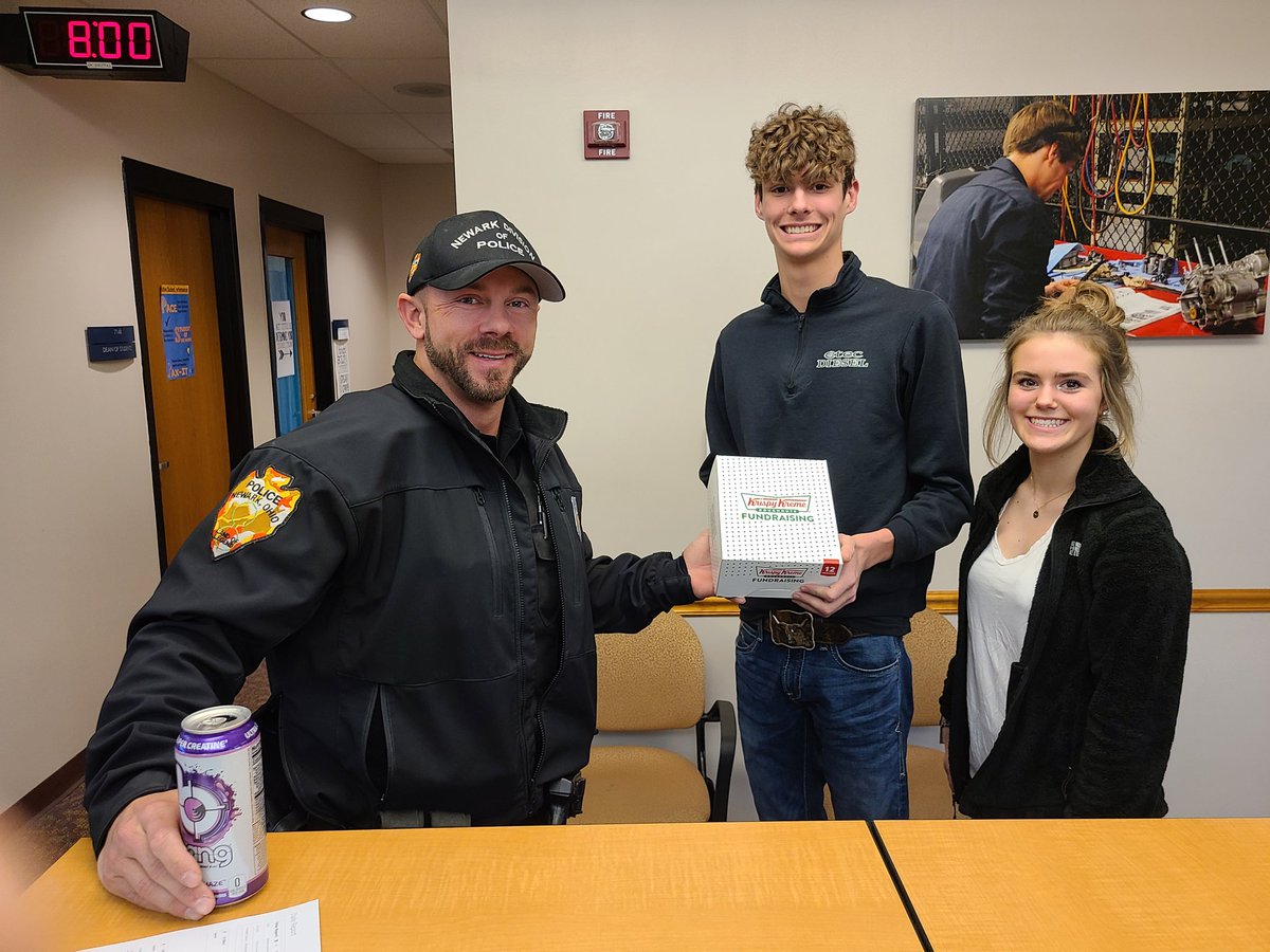 <a href="/cteclickingco/">C-TEC of Licking Co.</a> <a href="/NewarkPD_OH_PIO/">Newark Police PIO</a> CTE-C students sold <a href="/krispykreme/">Krispy Kreme</a> donuts. Look who one of the first purchases went to