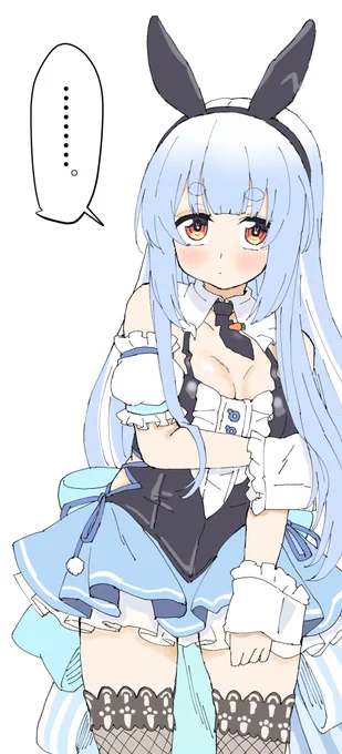 可愛く描けたのでぺこら単体も 