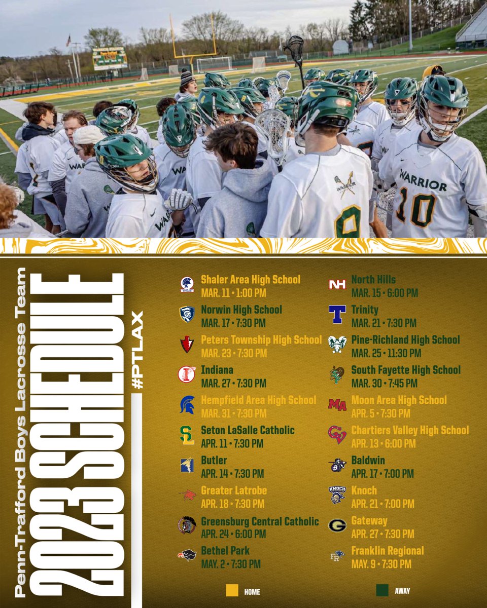 penntraffordlax's tweet photo. Penn Trafford Lacrosse 2023 Schedule https://t.co/xIex9Ev1FQ