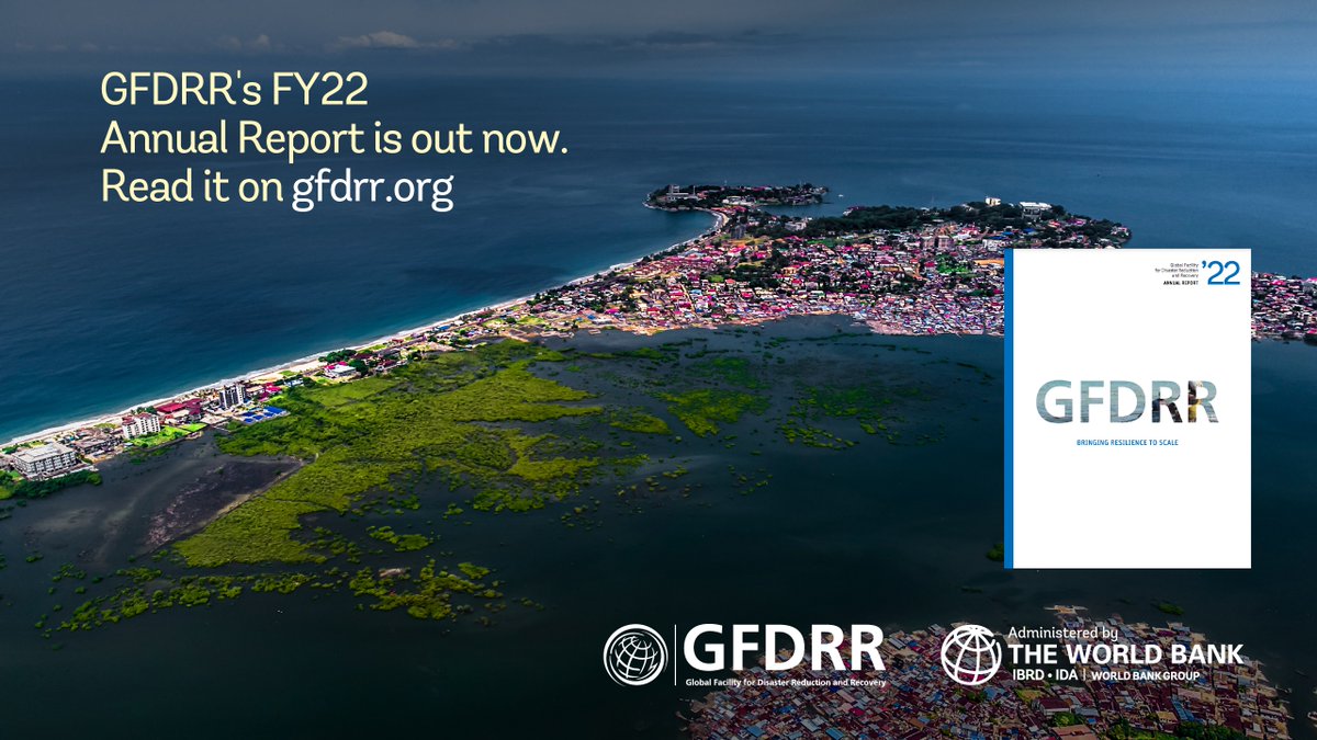 GFDRR's tweet photo. ✅ Informing resilient recovery policy in #SierraLeone🇸🇱
✅ Enhancing disaster risk financing in the #Caribbean
✅ Strengthening urban resilience in #Morocco🇲🇦

Take a deep dive into how we bring #resilience to scale in the GFDRR 2022 Annual Report:  https://t.co/X2YQ1XBrs8 https://t.co/snXAZKnjcA