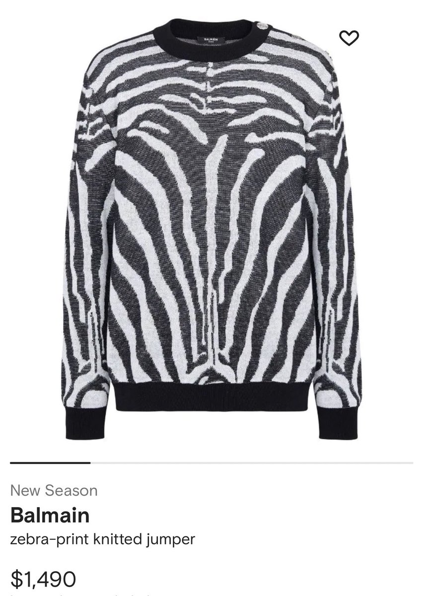 mingy_mingy's tweet photo. เสื้อตัวในที่น้องใส่วันนี้ Balmain Zebra-print knitted jumper (New season) ราคาอยู่ที่ประมาณ 49,000บาท 😁

PATRICK BALMAIN PFW 
#PatrickxBalmainFW23 
#PatrickFinkler
#PatrickXBalmain 
@patrick_pppat https://t.co/OQIkhzwIN9