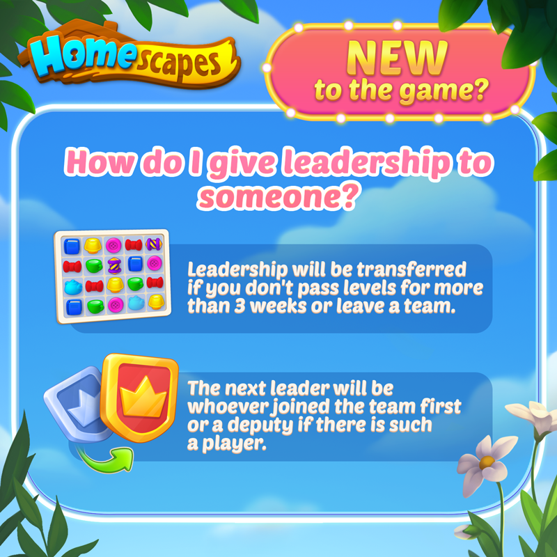 Homescapes on Twitter "If you have any questions about team leaders