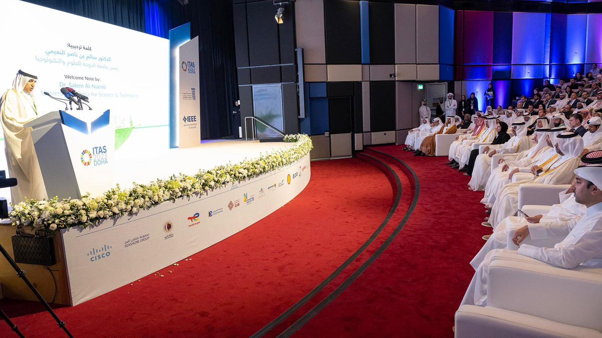 سعداء بإطلاق المؤتمر الدولي للابتكار والتقدم التكنولوجي من أجل الاستدامة في خطوة حيوية لتعزيز البيئة الابتكارية في قطر انسجاما مع روية قطر ٢٠٣٠. ويمثل الموتمر منصة سنوية لمناقشة الحاجة الدائمة للتجديد في ضوء التغيرات المناخية والتطورات العالمية .. مع تمنياتنا للمؤتمر بالنجاح.