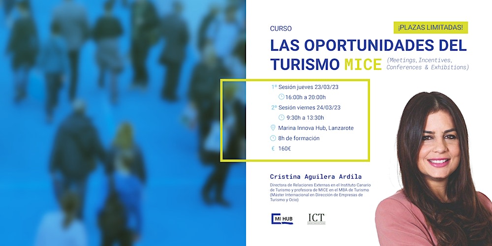 Marina Innova Hub (@marinainnovahub) on Twitter photo ¿Quieres mejorar tus habilidades en la organización y comercialización de eventos de reuniones?
¡Inscríbete en el curso MICE que hemos organizado junto al <a href="/ICanTurismo/">Inst Canario Turismo</a> y aprende de la mano de Cristina Aguilera Ardila, directora de Relaciones Externas!
eventbrite.es/e/entradas-las… ¿Quieres mejorar tus habilidades en la organización y comercialización de eventos de reuniones?
¡Inscríbete en el curso MICE que hemos organizado junto al <a href="/ICanTurismo/">Inst Canario Turismo</a> y aprende de la mano de Cristina Aguilera Ardila, directora de Relaciones Externas!
eventbrite.es/e/entradas-las…