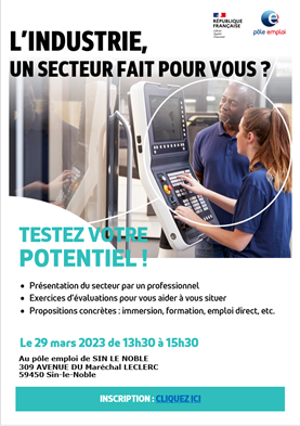#detection #potentiel #sinlenoble #industrie #transport ateliers créés pour détecter le potentiel des demandeurs d’emploi. objectif  : les accompagner dans leurs parcours #retouremploi ou une #transitionprofessionnelle @poleemploi_HDF <a href="/HennacheCaro/">Caroline Hennache</a> <a href="/christinechot1/">Christine Choteau</a> <a href="/sdewaele59111/">Sylvie Dewaele</a>