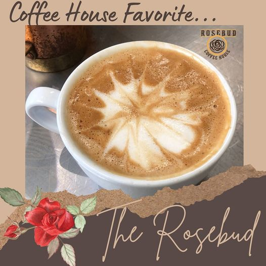 HouseRosebud's tweet photo. Who wouldn't love a little espresso, rose and pistachio in their morning coffee? 
The Rosebud is a coffeehouse favorite 😍 order yours this morning!
#coffe #coffeshop #goodmood #cafe #yummy https://t.co/QLcjbAXPx1