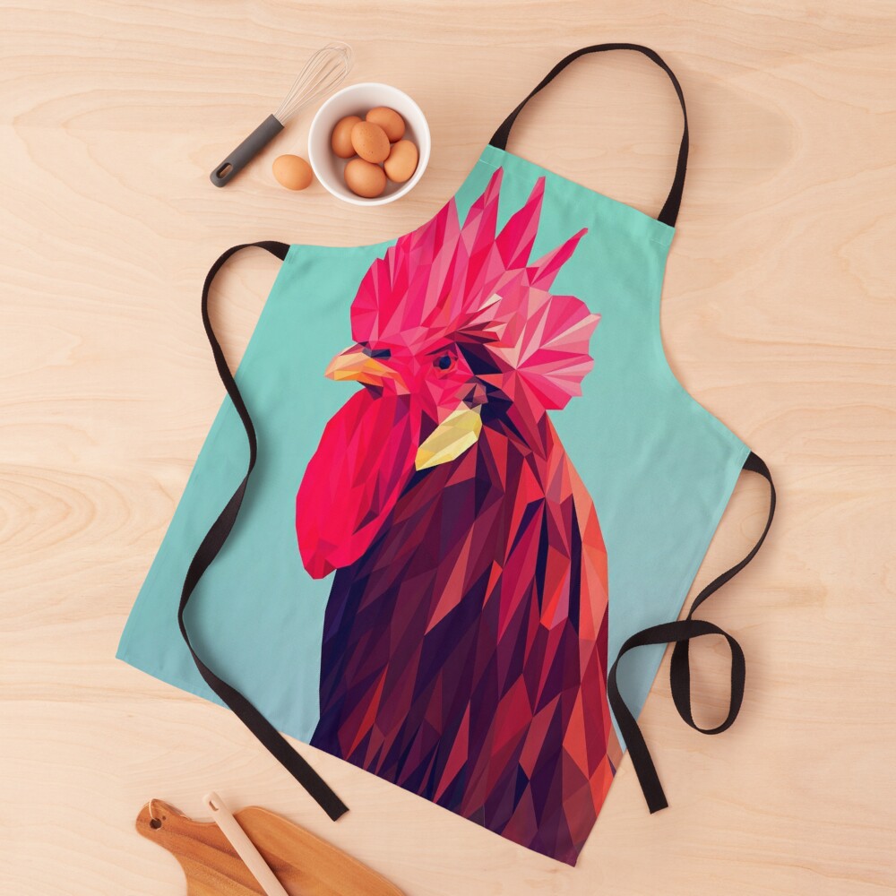Fowl Cock Print Apron! redbubble.com/shop/ap/138929… #apron #cookingtips #kitchendesign #Kitchendecor #designtips #cooking #recipes #redbubble #artsale #artontwitter