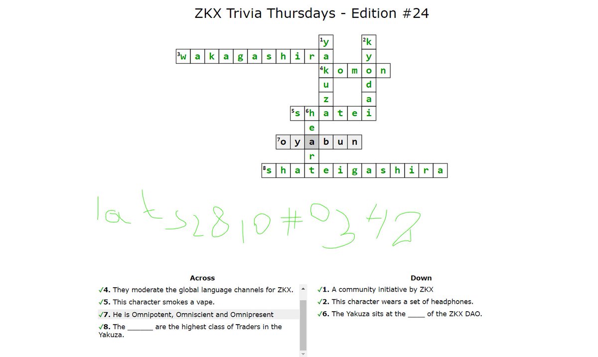Lavrenchuk's tweet photo. #ZKXtrivia
@zkxprotocol
lats2810#0342 https://t.co/TNREEYLHJM