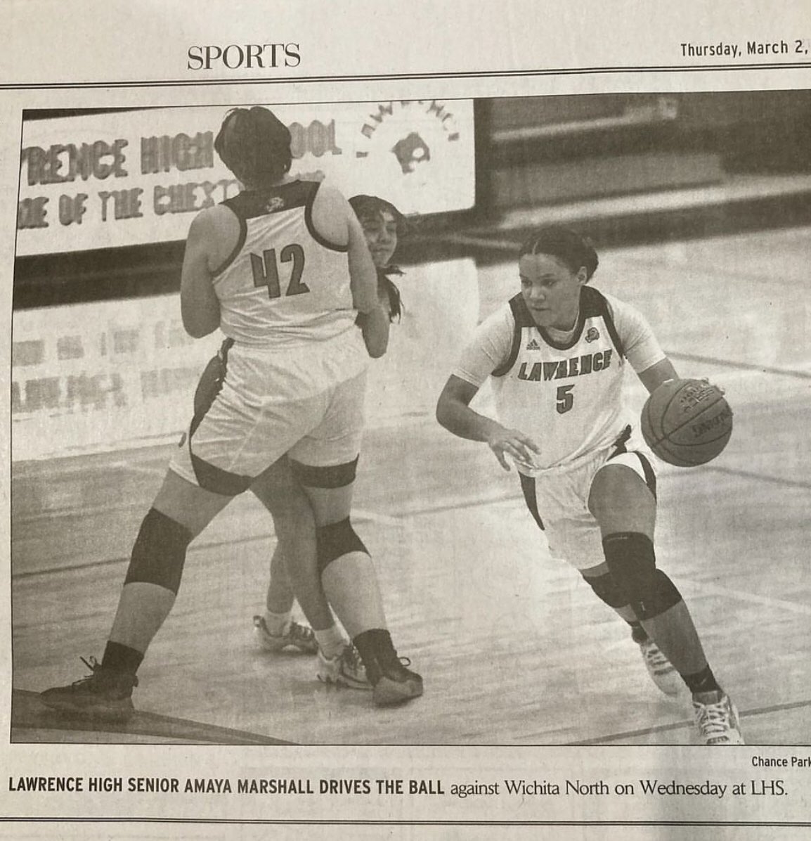 Amaya Marshall (<a href="/AmayaMarshall2/">Amaya Marshall</a>) drives with a quality screen from her big Daphne Bracker-Sturm (<a href="/daphne_bracker/">Daphne Bracker</a>). LHS wins 65-39 moving onto round 2 in substate. <a href="/KANDOHOOPS/">Coach Nick</a> <a href="/Claygirl76/">Cindy Bracker Sturm</a> @ladylionbball