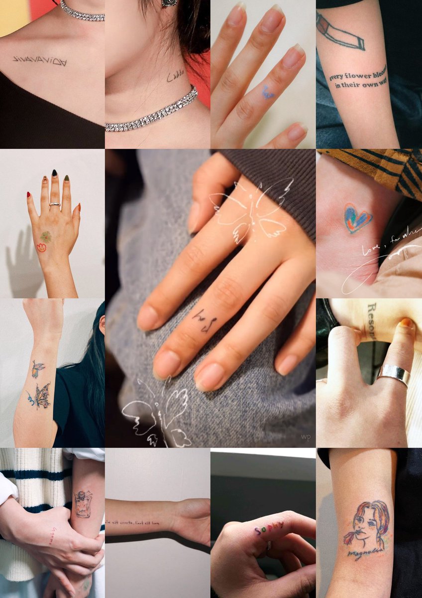 wheein_pics's tweet photo. wheein has now 17 tattoos https://t.co/9d33c8Udib