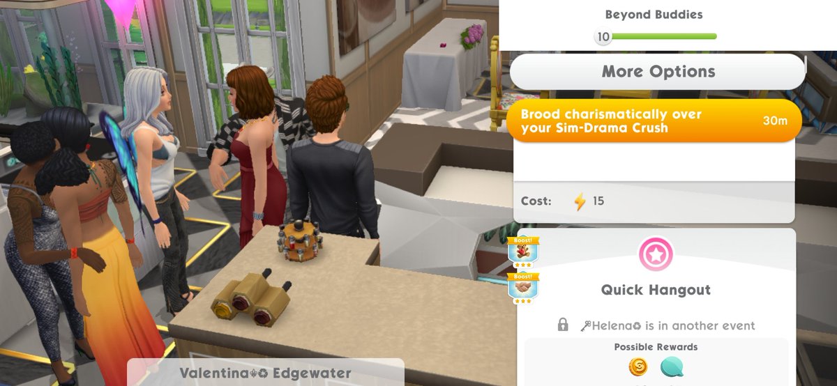 She_Phoenix's tweet image. Don't worry if you don't have a balcony.  just click on passive sim and use him as a balcony Lmao 🤣🤣
#thesimsmobile  @TheSimsMobile