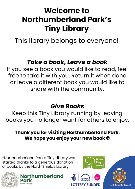 NlandPark's tweet image. Happy World Book Day! We are very happy to announce that Northumberland Park now has a tiny community library in the Visitor Centre! 📚 A huge thank you to North Shields Library for their generous donation to get this started. Happy Reading!
@NTCouncilTeam @NorthTyneLibs