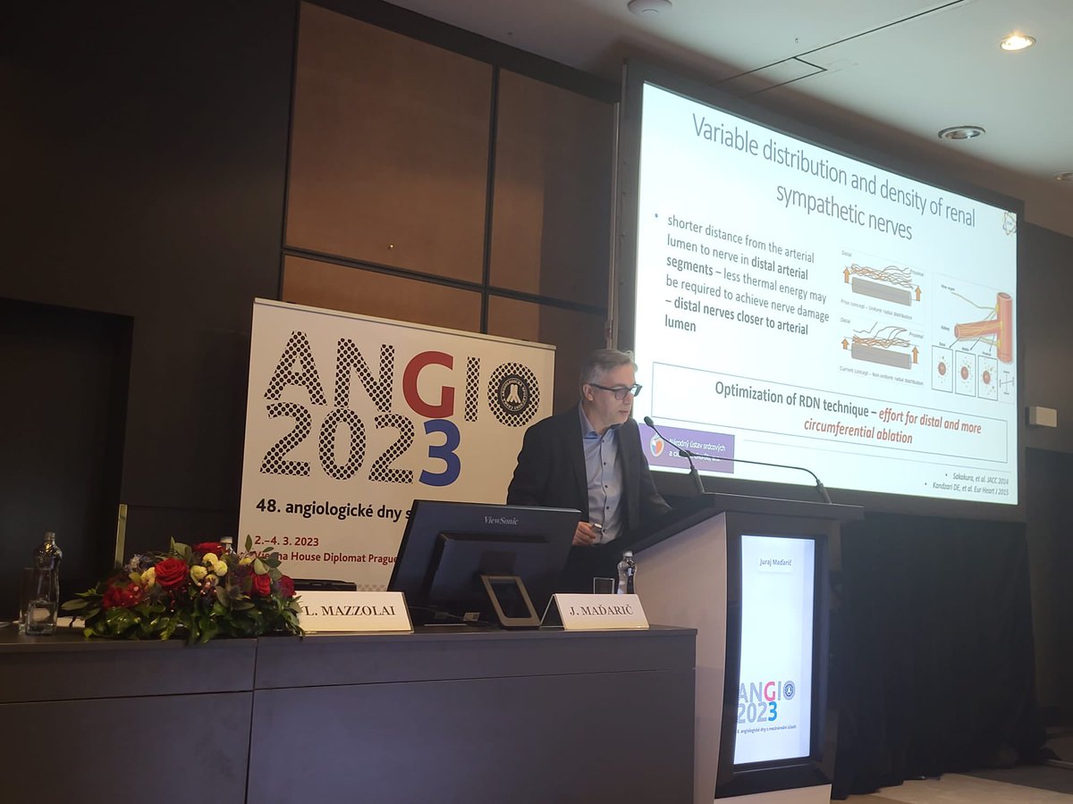ESVM_'s tweet photo. Great talk from @JurajMadaric at the #ESVM session during the national Czech #Angiology session in #Prague! #Renal #denervation explained so clearly!
#VascularMedicine https://t.co/luCcjo0LRW