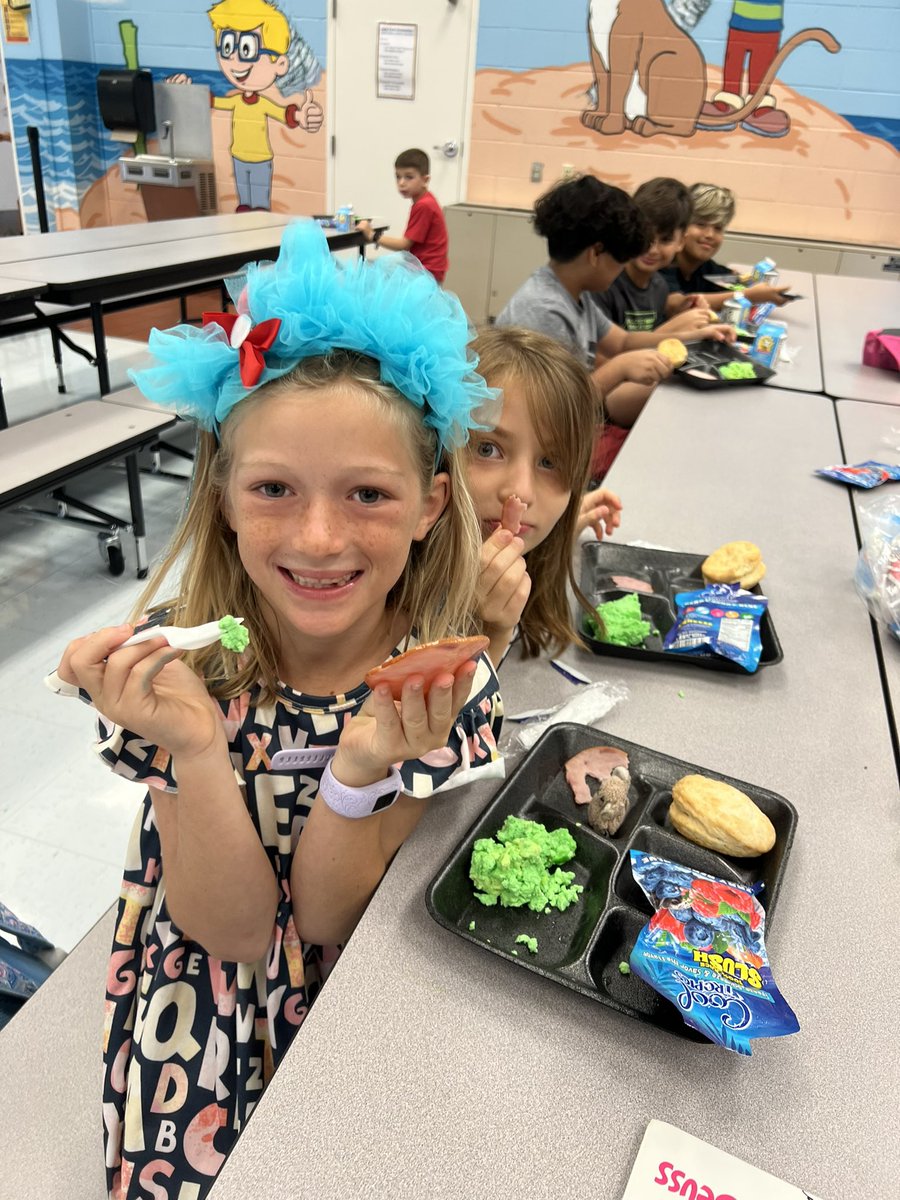 Happy Birthday, Dr. Seuss!  LPE panthers enjoy a dress up day and eating green eggs and ham for breakfast! .<a href="/LPEPanthers/">Lake Park Elementary</a> .<a href="/collierschools/">Collier County Public Schools</a>