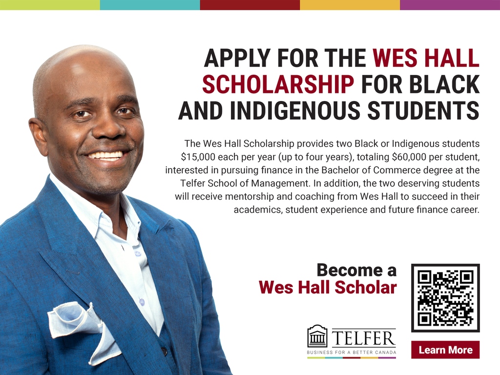 📣ANNOUNCEMENT:

In partnership with <a href="/Telfer_uOttawa/">Telfer School of Management</a>, @kingofbayst is providing two full scholarships to Black and Indigenous students entering the Commerce Program who intend to pursue finance as a career.

DEADLINE TO APPLY: March 31, 2023. 

l8r.it/40qe
