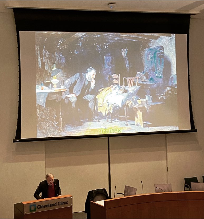 Liz Ghandakly, MD JD (@lizghandakly) on Twitter photo Dr. Salvatore Mangione packs so much wisdom and inspiration into #GrandRounds today, including physician identity, humanism in medicine, intellectual curiosity, and being an activist and maverick in our careers.
<a href="/CCF_IMCHIEFS/">Cleveland Clinic IM</a> <a href="/Mud_Fud/">Richard M. Wardrop III, MD, PhD, MACP, SFHM, FAAP</a> Dr. Salvatore Mangione packs so much wisdom and inspiration into #GrandRounds today, including physician identity, humanism in medicine, intellectual curiosity, and being an activist and maverick in our careers.
<a href="/CCF_IMCHIEFS/">Cleveland Clinic IM</a> <a href="/Mud_Fud/">Richard M. Wardrop III, MD, PhD, MACP, SFHM, FAAP</a>