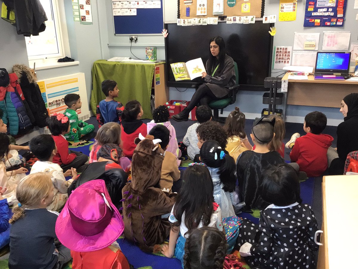 Class 2 have had an amazing #WorldBookDay2023 <a href="/kestrelmead/">Kestrel Mead Primary Academy</a> today. They dressed up as their favourite book character, created their own front covers for books and had special guest readers in to read a story to them.