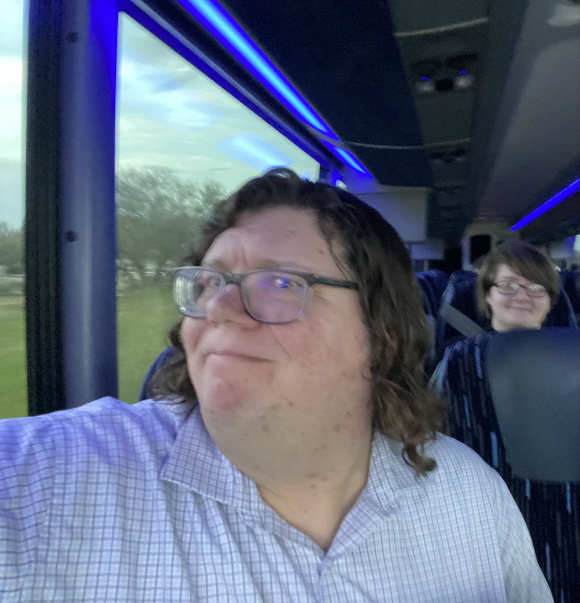 kmfaho's tweet photo. 20 or so Tarleton State students (most of them currently sleeping) are on the bus en route to the 2023 Pathways Student Research Symposium at Texas A&amp;M Galveston. Let’s bring some Purple Thursday to today’s poster presentations! 💜🤍🤓 https://t.co/GA97UWaDnG