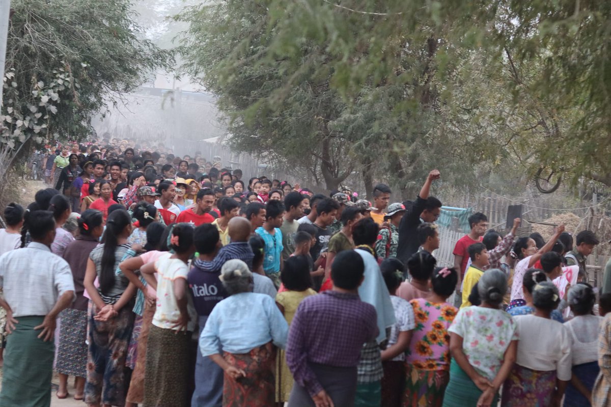 အာဏာသိမ်းသည့်  ၇၆၀ ရက်မြောက်  ယနေ့တွင် စစ်ကိုင်းတိုင်း ဘုတလင်မြို့နယ်၌ မုံရွာလူထုသပိတ်တိုက်ပွဲ ဦးဆောင်ကော်မတီ၊ ဘုတလင်မြို့နယ် ကျောင်းသားများသမဂ္ဂ -ဗကသများ အဖွဲချုပ်နှင့် မုံရွာစီးပွားရေးတက္ကသိုလ်ကျောင်းသားများသမဂ္ဂတို့က စစ်အာဏာရှင်ဆန့်ကျင်ရေးသပိတ်ပြုလုပ်သည်။

#TachileikNewsAgency
