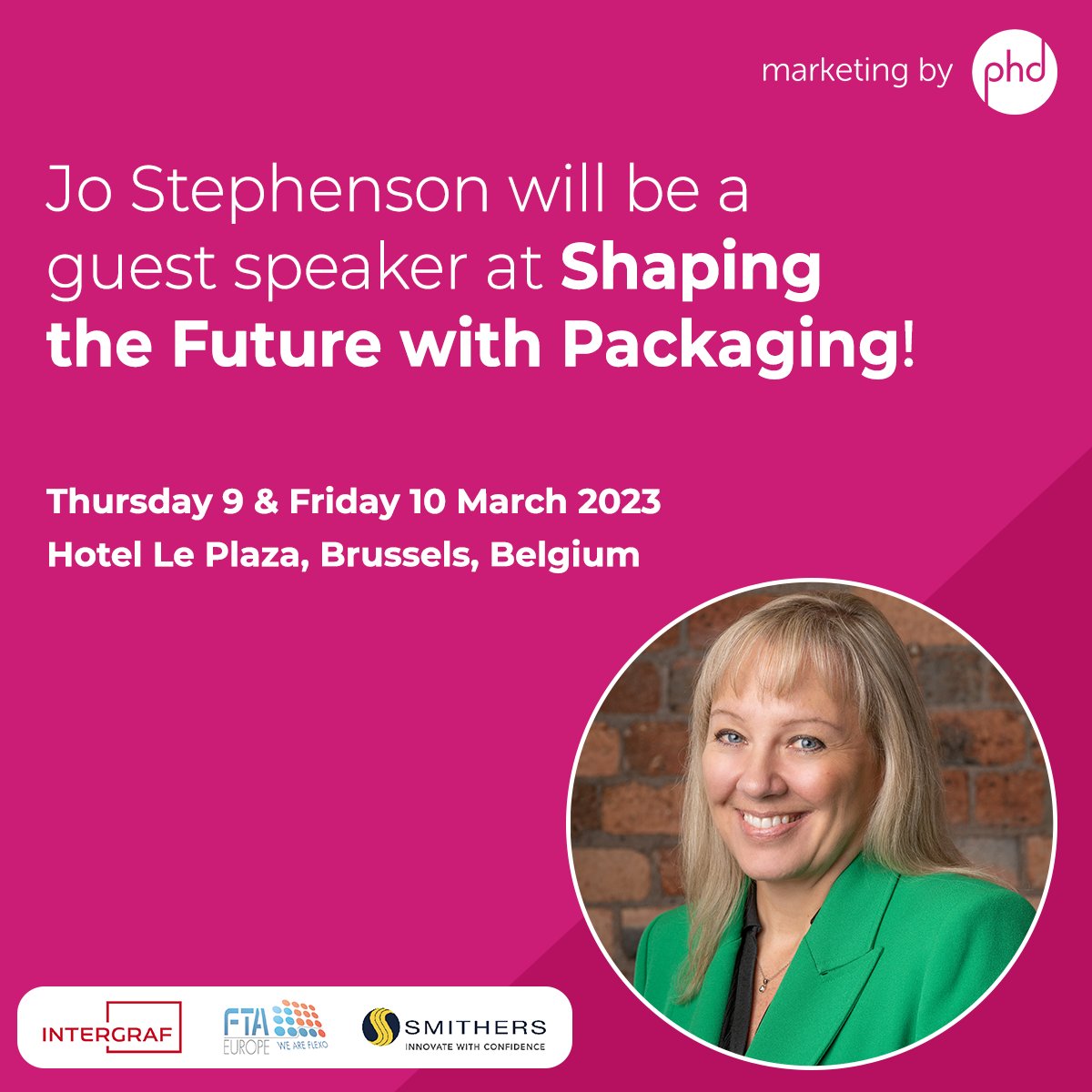 ⏳One week to go until our Managing Director, Jo Stephenson, moderates Shaping the Future with Packaging!

To register for the event, click here: docs.google.com/forms/d/e/1FAI…

#PrintingIndustry #PackagingIndustry #Event #FlexoPrinting #PHDMarketing #B2BMarketing