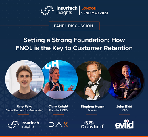 Eviid_Tech's tweet photo. Looking forward to seeing everyone at the @ITI_Insurtech  event at the @TheO2  today –  eviid CEO @JohnRidd  will be on stage today discussing how FNoL is key to customer retention

#motorinsurance #claimsprocess #efficiency #customerexperience #insurtechinsight #claimsmanagement https://t.co/I7xN6G7c8J