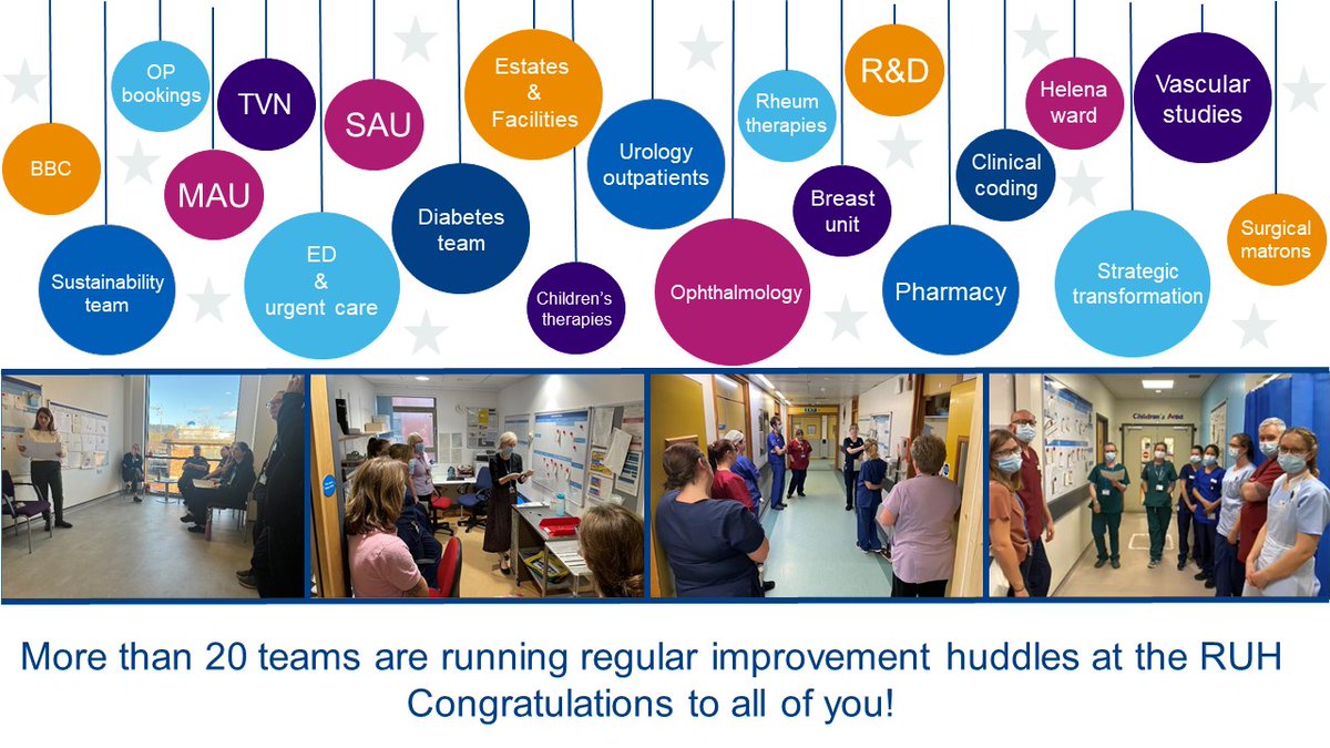 This week we celebrate those teams that have implemented improvement huddles and are running them regularly, with some amazing ideas that will for sure make a big difference to the people we work with and the people we care for. We are proud of you