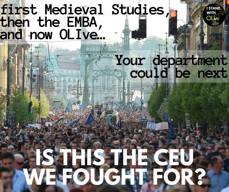 in 2017, we came out for free and open education. #CEU's management is running contrary to the very values we fought for. The fight's not over. #opensociety #highereducation