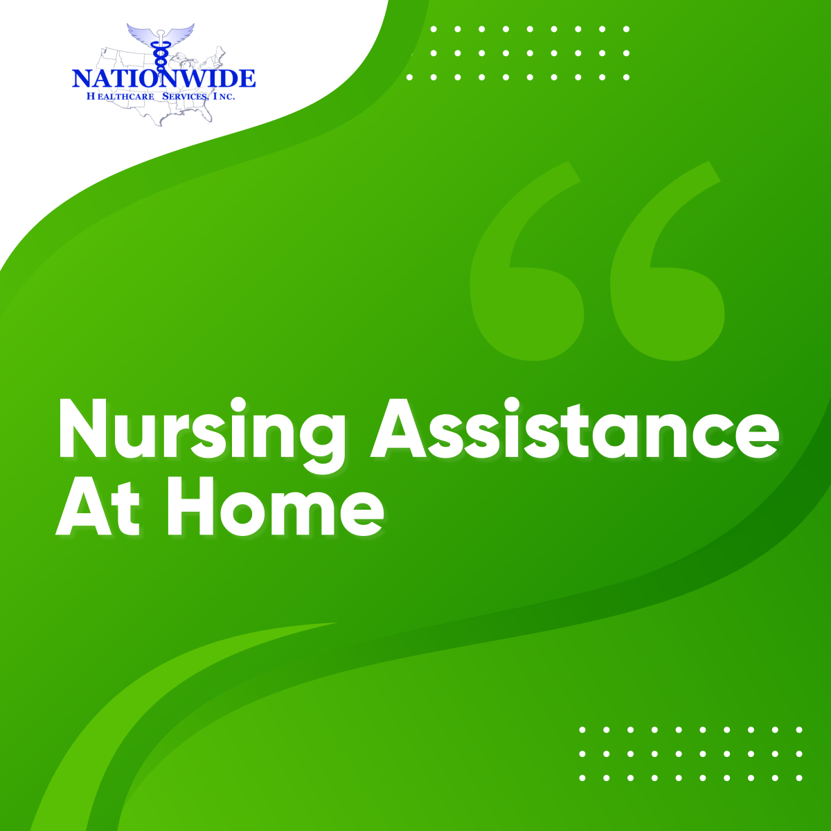 When you're recovering from your surgery or injury or dealing with chronic conditions, nursing care is important for you to keep your health in check. We provide nursing services, such as wound care, medication management, diabetes management, and more.

#NursingAssistance