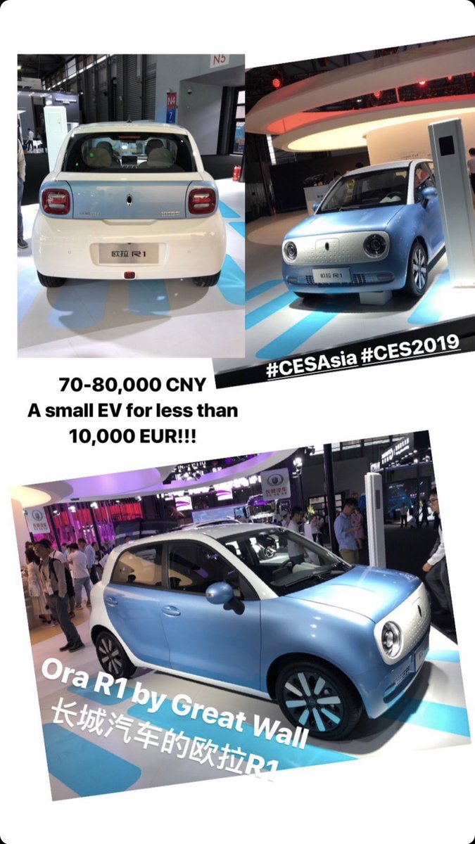 xbrochart's tweet photo. @macastel3 Reminding me the #CesAsia 2019 in Shanghai. So many Chinese EV manufacturers on display. A dedicated expo hall just for them. They will definitely take on the world soon! https://t.co/MDqhHG5aKe