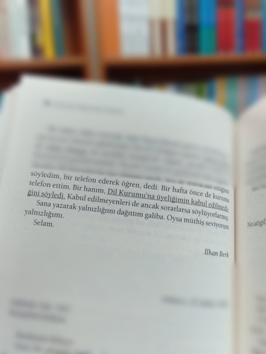 "Sana yazarak yalnızlığımı dağıttım galiba. Oysa müthiş seviyorum yalnızlığımı." 

Behçet Necatigil'e Mektuplar