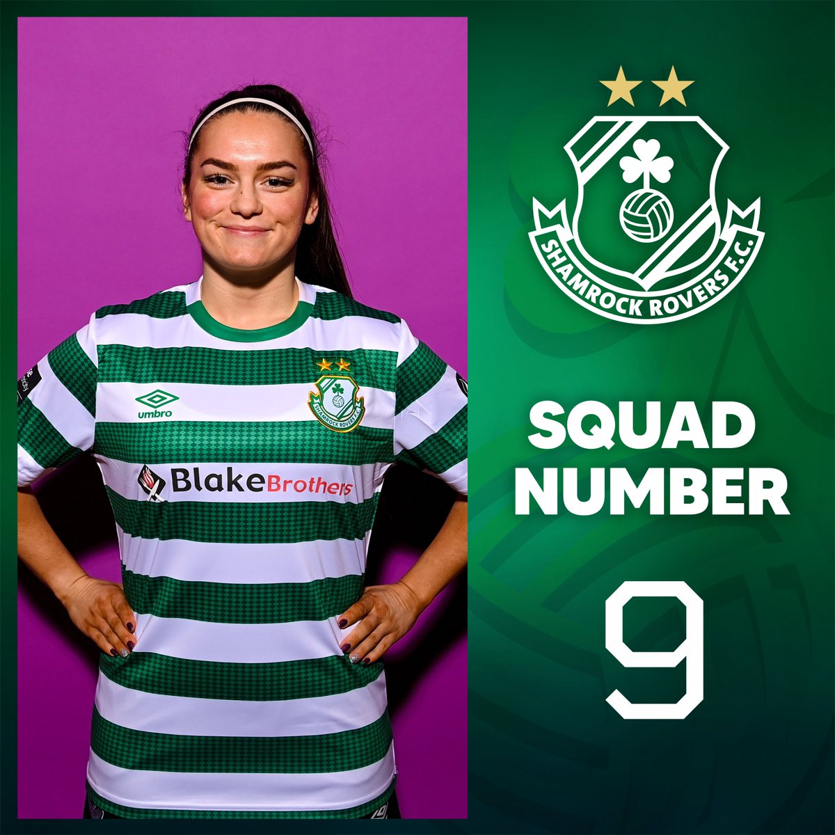 RoversWomen's tweet photo. 𝐀𝐌𝐜𝐄𝟗 👕

Ahead of Saturday's league opener, Alannah McEvoy has been handed the number 9⃣ shirt ☘️ https://t.co/JppgFquMIj