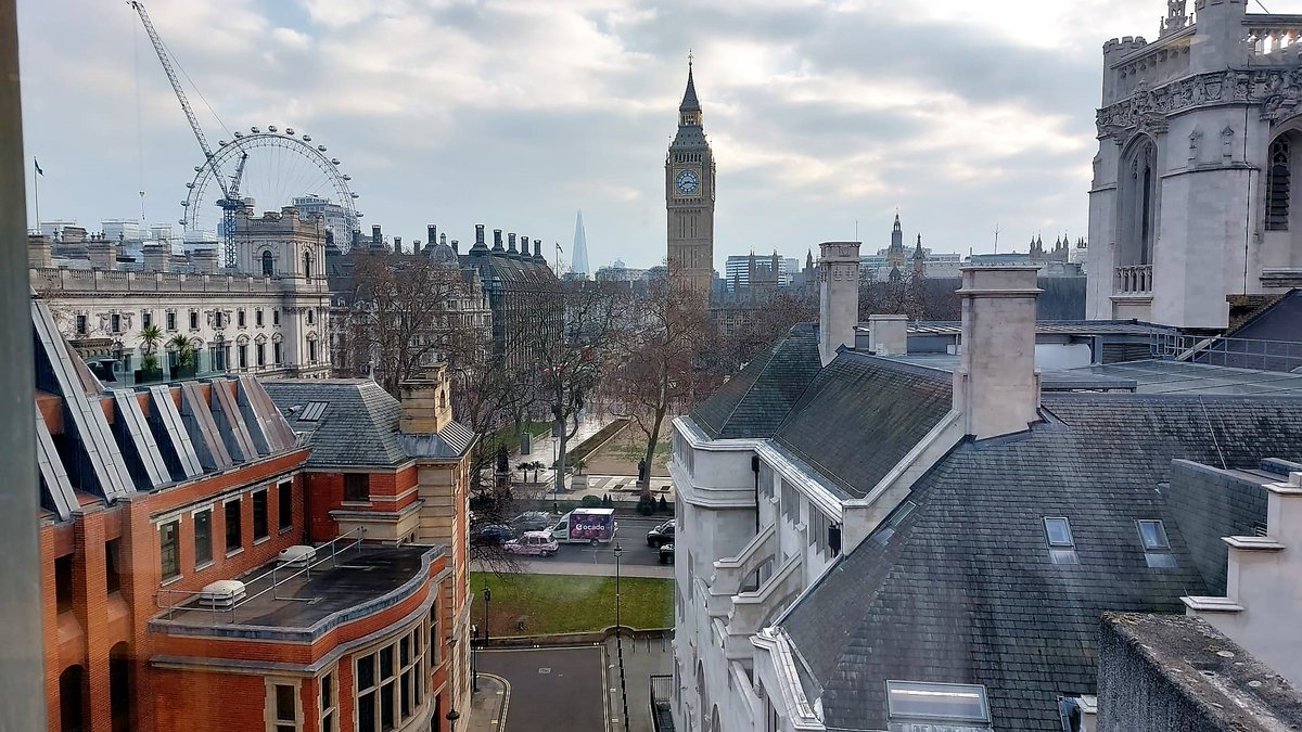 Beautiful view from the <a href="/QEIICentre/">QEII Centre</a> for today’s @ISforLondon Annual Conference.

#SecurityOperations #InformationSecurity #CyberSecurity #London #LocalAuthorities