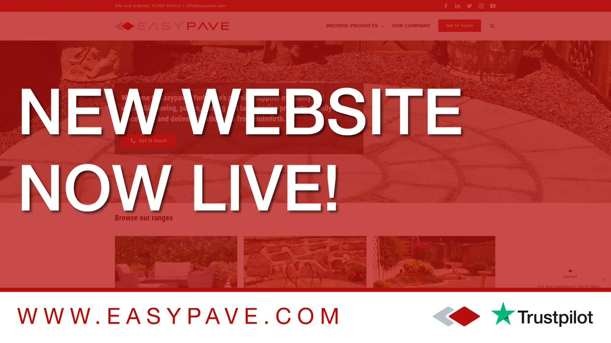 easypave's tweet photo. We're delighted to announce that our new website is now live. The site features a number of new products, and we'll be adding more over the coming months. Feel free to browse, and get in touch for more info or to place an order.

🔗  https://t.co/OVjLKEILpv https://t.co/LQBDAkihTH