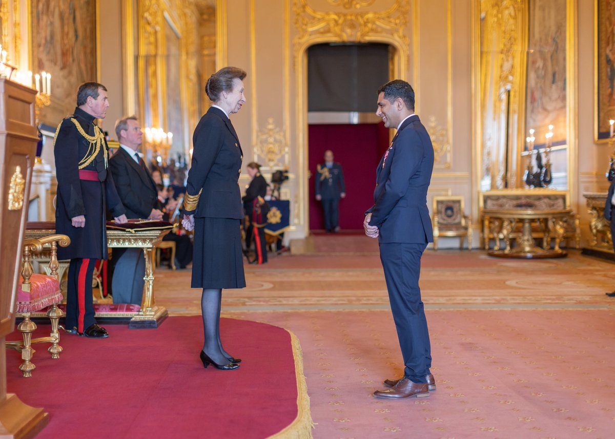 I was honoured to receive my #MBE for Services to the #Arts and the #Communities of #Kent earlier this week from the #PrincessRoyal thank you to everyone who has supported me on this journey 🙏🏾