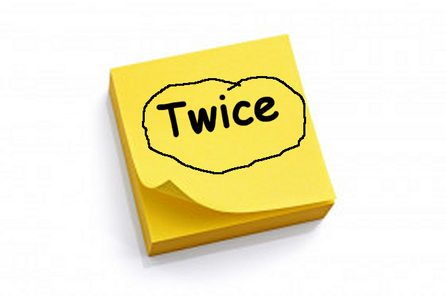 The Post-It Always Rings Twice #ASongOrMovieForAnythingYellow