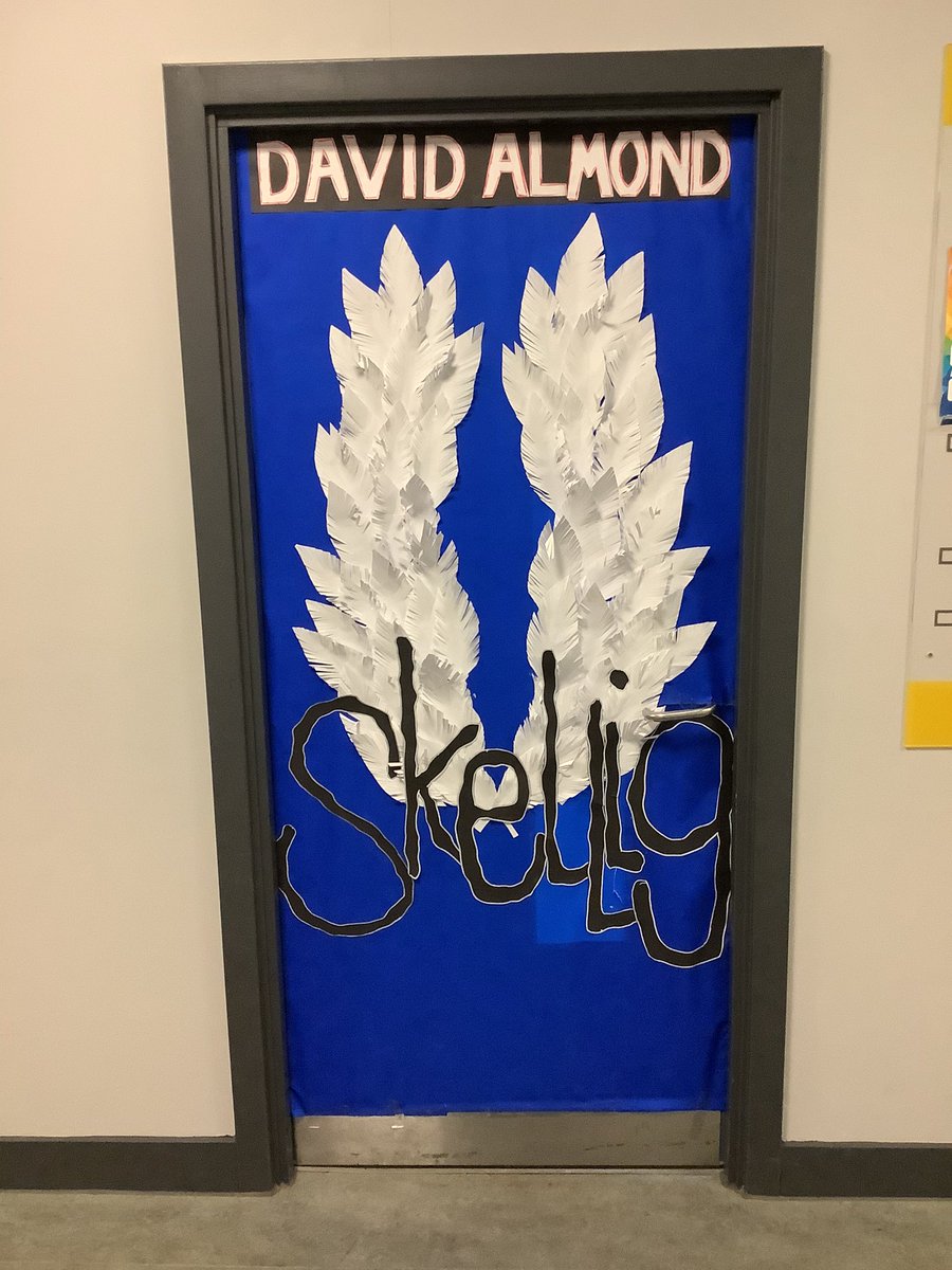 MissHannahDHS's tweet photo. Classroom door for #WorldBookDay2023 @davidjalmond @EnglishDennyHS https://t.co/edf4qaA9is