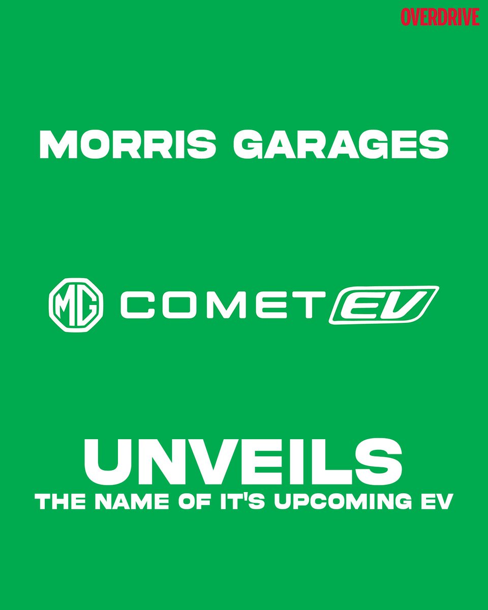 odmag's tweet image. MG Motor India today announced the name of its upcoming Smart EV as ‘Comet’.
The name derives inspiration from the 1934 British airplane which participated in the England-Australia MacRobertson Air Race.
@mgmotorin #cometev #upcomingEV #smartEV #launchingsoon #autonews #overdrive