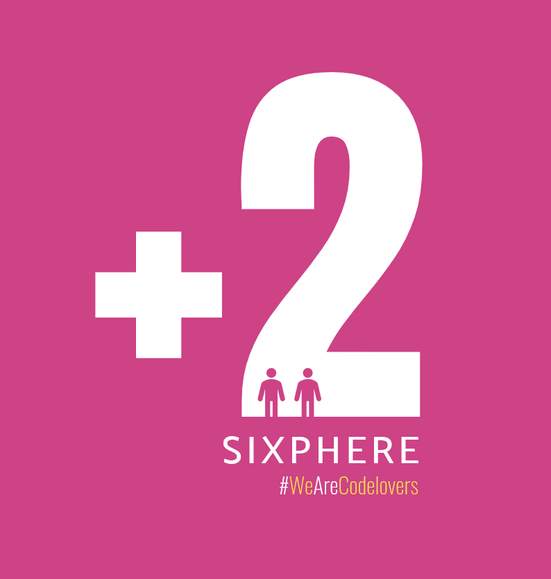 6phere's tweet photo. SIXPHERE existe por días como este. 

Tenemos la inmensa SUERTE de poder anunciar que, desde hoy, dos personas más forman parte del equipo de SIXPHERE 😍 #GoAhead #team https://t.co/6hsEs0KtUO