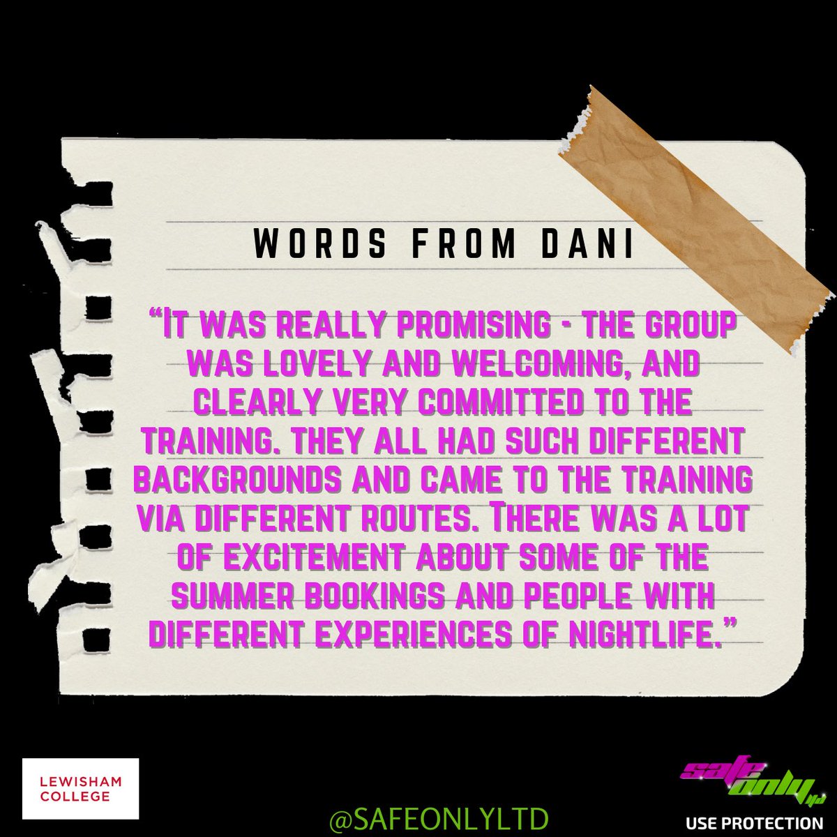 Safe Only Ltd (@safeonlyltd) on Twitter photo Our fully paid supervisor and SIA training is underway at <a href="/LewishamCollege/">Lewisham College</a> - we are so grateful for this partnership! #SIA #supervisor #queerwelfare #lgbtq Our fully paid supervisor and SIA training is underway at <a href="/LewishamCollege/">Lewisham College</a> - we are so grateful for this partnership! #SIA #supervisor #queerwelfare #lgbtq