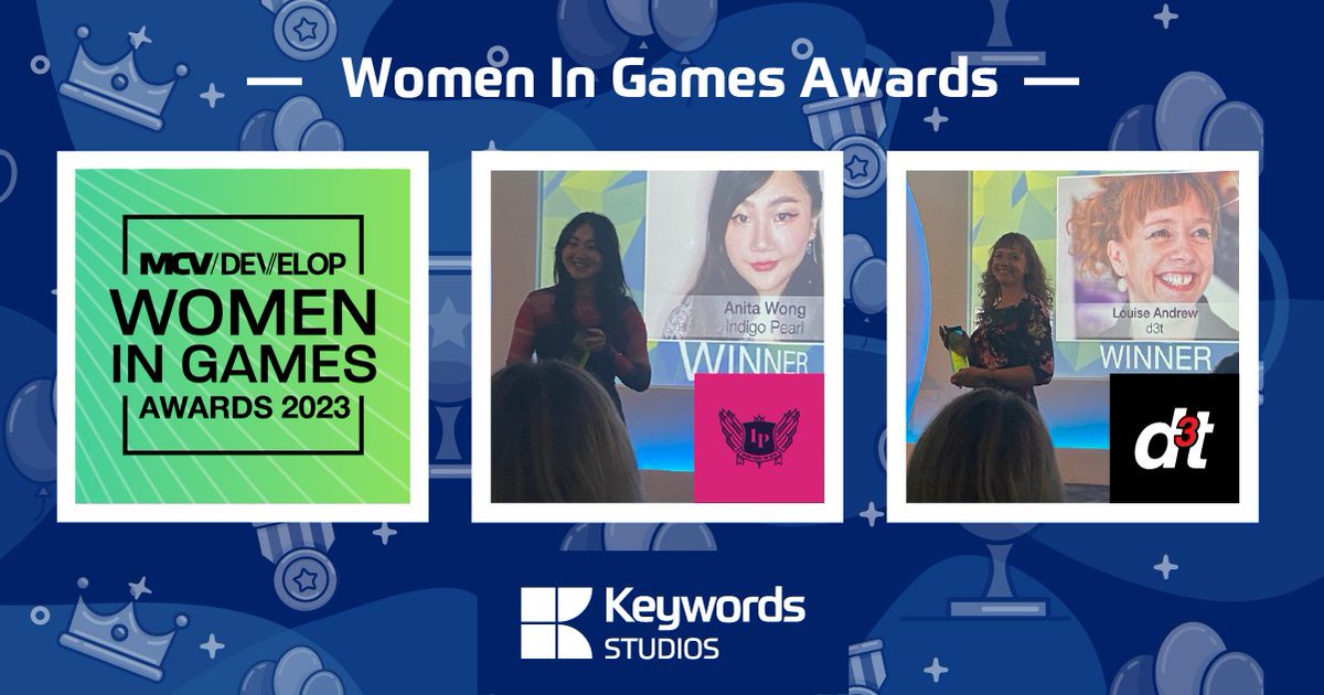 Keywords Studios (@keywordsstudios) on Twitter photo Big congrats to Anita and Louise, who both won an Award at this year's MCV/Develop Women in Games Awards.
🏆️ Comms Impact:
<a href="/houndstoothian/">Anita Wong</a>, Head of PR at <a href="/indigopearluk/">Indigo Pearl</a>
🏆️ Career Mentor:
<a href="/Louise_d3tArt/">Louise Andrew</a>, Head of Art at <a href="/d3t/">احمد</a>
We're proud of you and this fantastic achievement! Big congrats to Anita and Louise, who both won an Award at this year's MCV/Develop Women in Games Awards.
🏆️ Comms Impact:
<a href="/houndstoothian/">Anita Wong</a>, Head of PR at <a href="/indigopearluk/">Indigo Pearl</a>
🏆️ Career Mentor:
<a href="/Louise_d3tArt/">Louise Andrew</a>, Head of Art at <a href="/d3t/">احمد</a>
We're proud of you and this fantastic achievement!