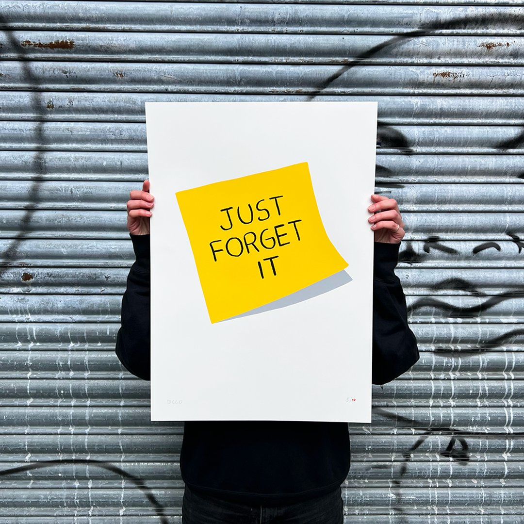 Friendly Reminder from Diego Arellano, new into the gallery this week. 

l8r.it/iG44

#printclublondon #diegoarellano #friendlyreminder #postit #justforgetit #screenprint #art #gallery #onlinegallery #printmaking #affordableart #artforsale #shopsmall #smallbusiness