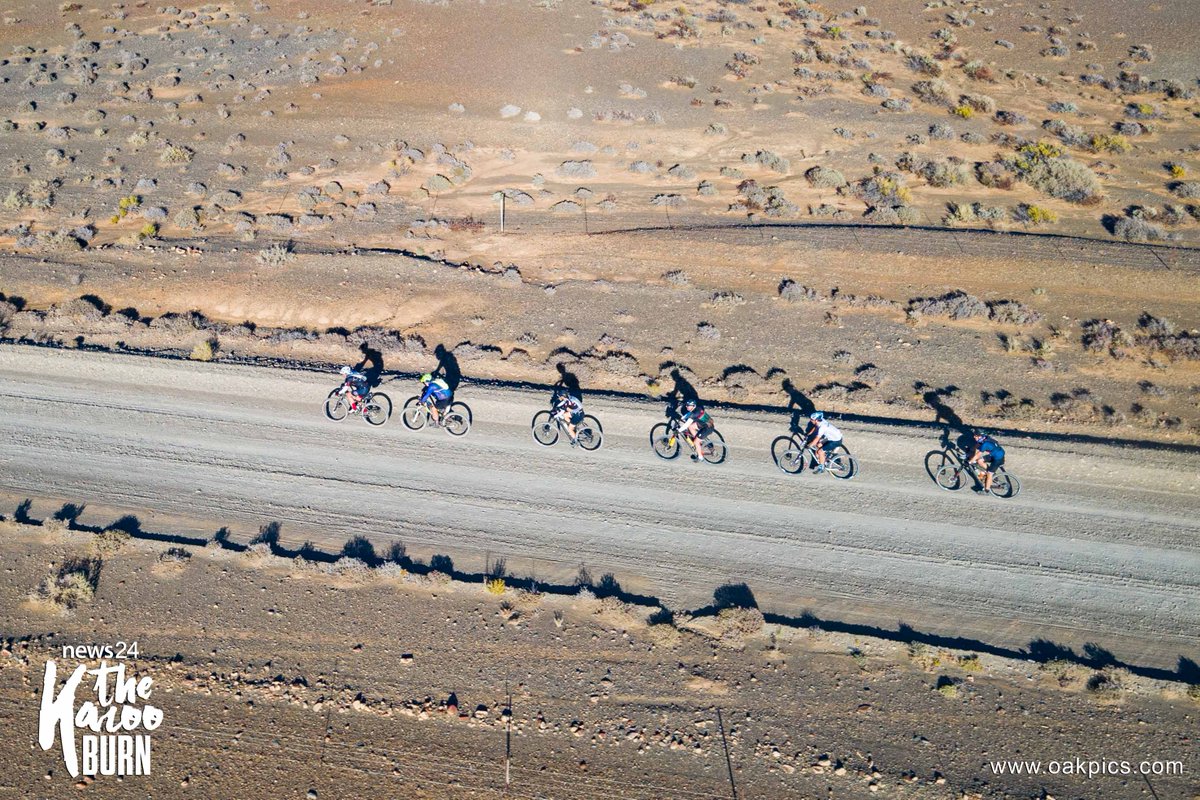 karooburn's tweet photo. Avoiding the corrugations were key to save your hands and that sensitive area that attached you to the saddle! Riders swung off the R355 at the 170km mark at the famous Tankwa Padstal after much needed hydration and headed up the brutal, but majestic, Katbakkies Pass. 
#KarooBurn https://t.co/XqBCOMbj8E