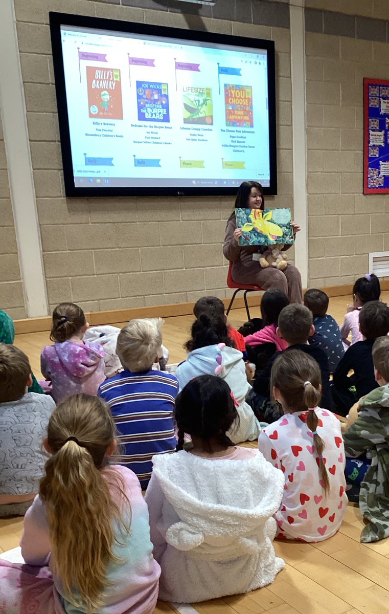 rufforthschool's tweet photo. We have started #WorldBookDay2023 with all of the children enjoying a bedtime story read by Mrs Kite! #RPSReading https://t.co/9uZiaRC6xe