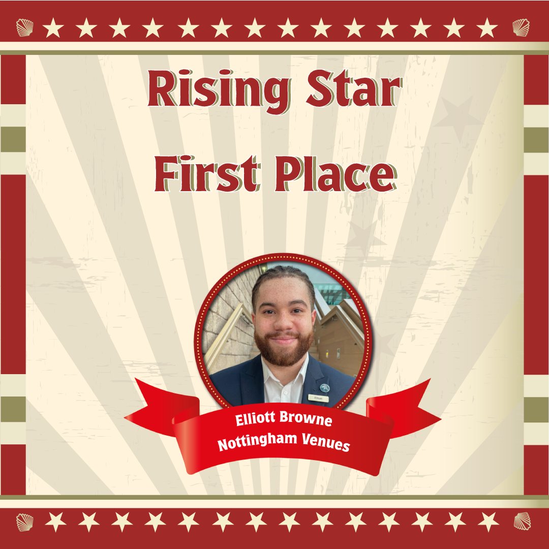 Rising Stars are ambitious, eager to take on additional responsibility and always happy to assist colleagues and guests. 

Congratulations to Elliott Browne, our Rising Star! We can't wait to see how far you go in the industry 🏆